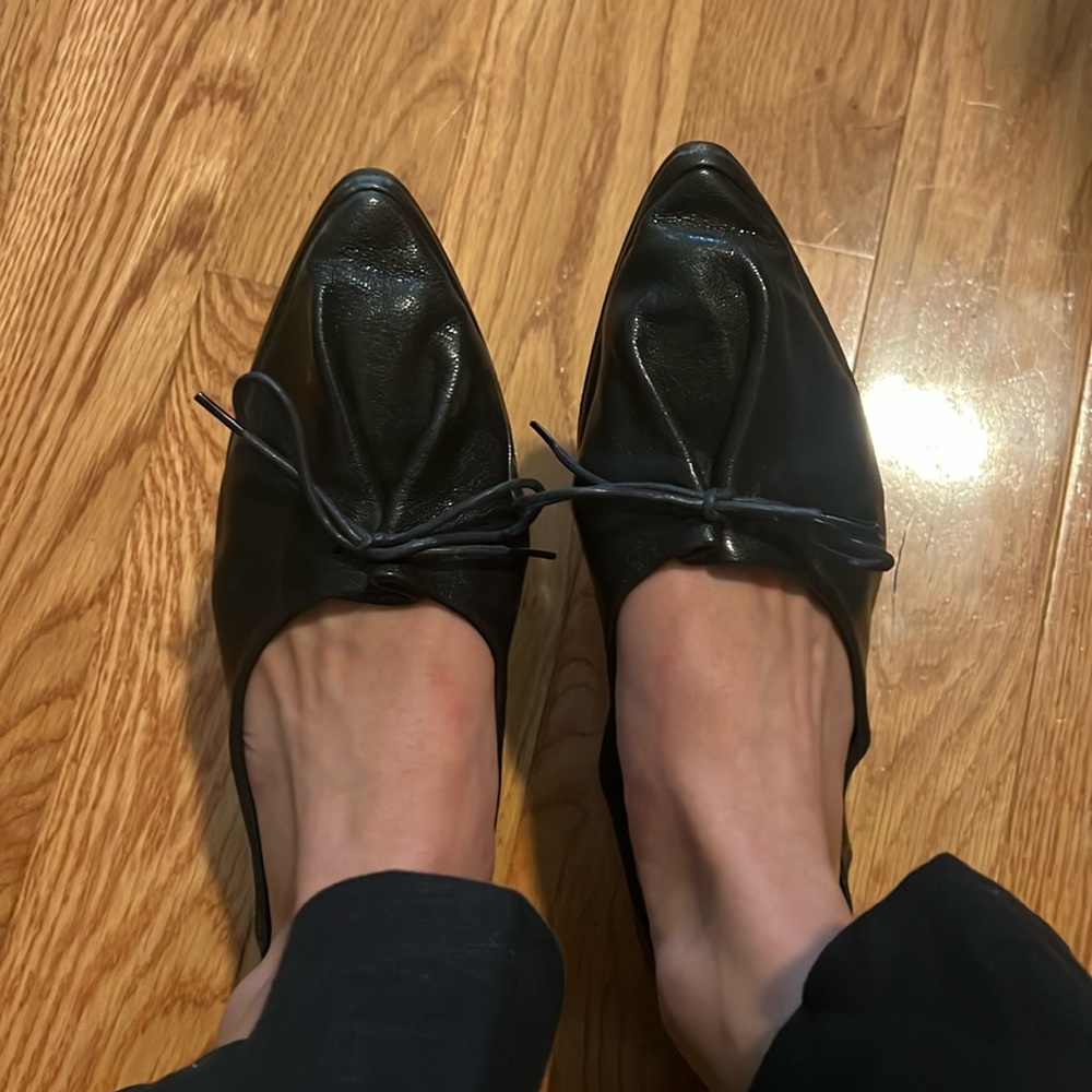 Rare Japanese Leather Ballet Flats
